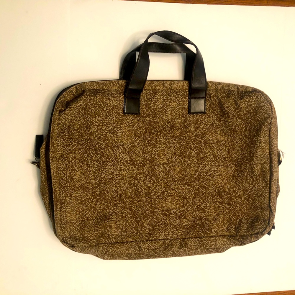 Borbonese Flexos Large Carry On Laptop Travel Bag Italian